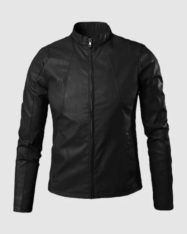 Black Viper Men's Leather Biker Jacket