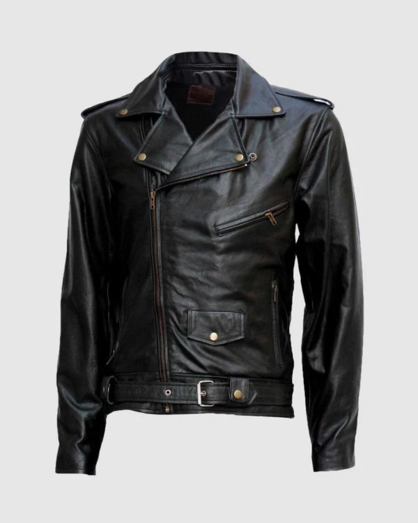 Black Leather Motorcycle Jacket