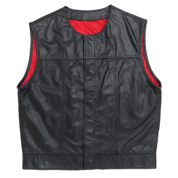 Perforated 415 Cowhide Leather Vest