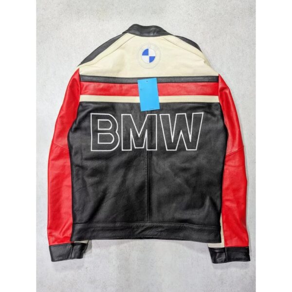 BMW Motorrad Vintage Racing Leather Jacket - Image 2