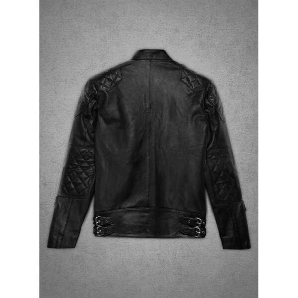 David Beckham Black Stylish Leather Jacket - Image 2