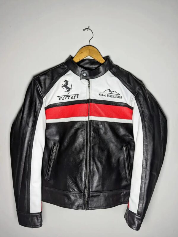 Ferrari Biker Racing Leather Jacket