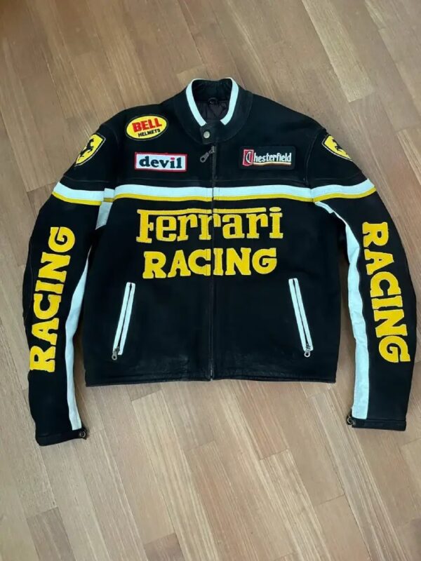 Ferrari Vintage Rare Racing Black Jacket