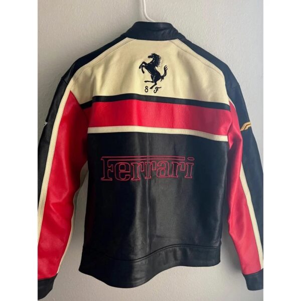 Ferrari Motorbike Leather Jacket - Image 2