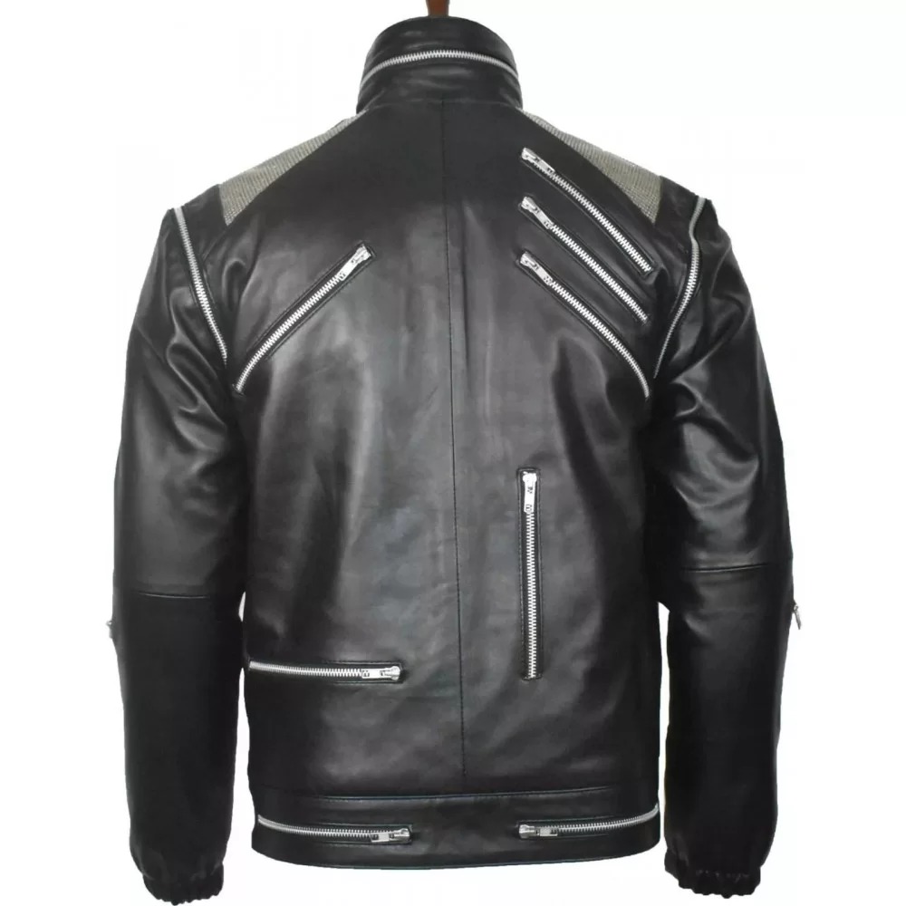 Michael Jackson Beat It Black Real Leather Jackets