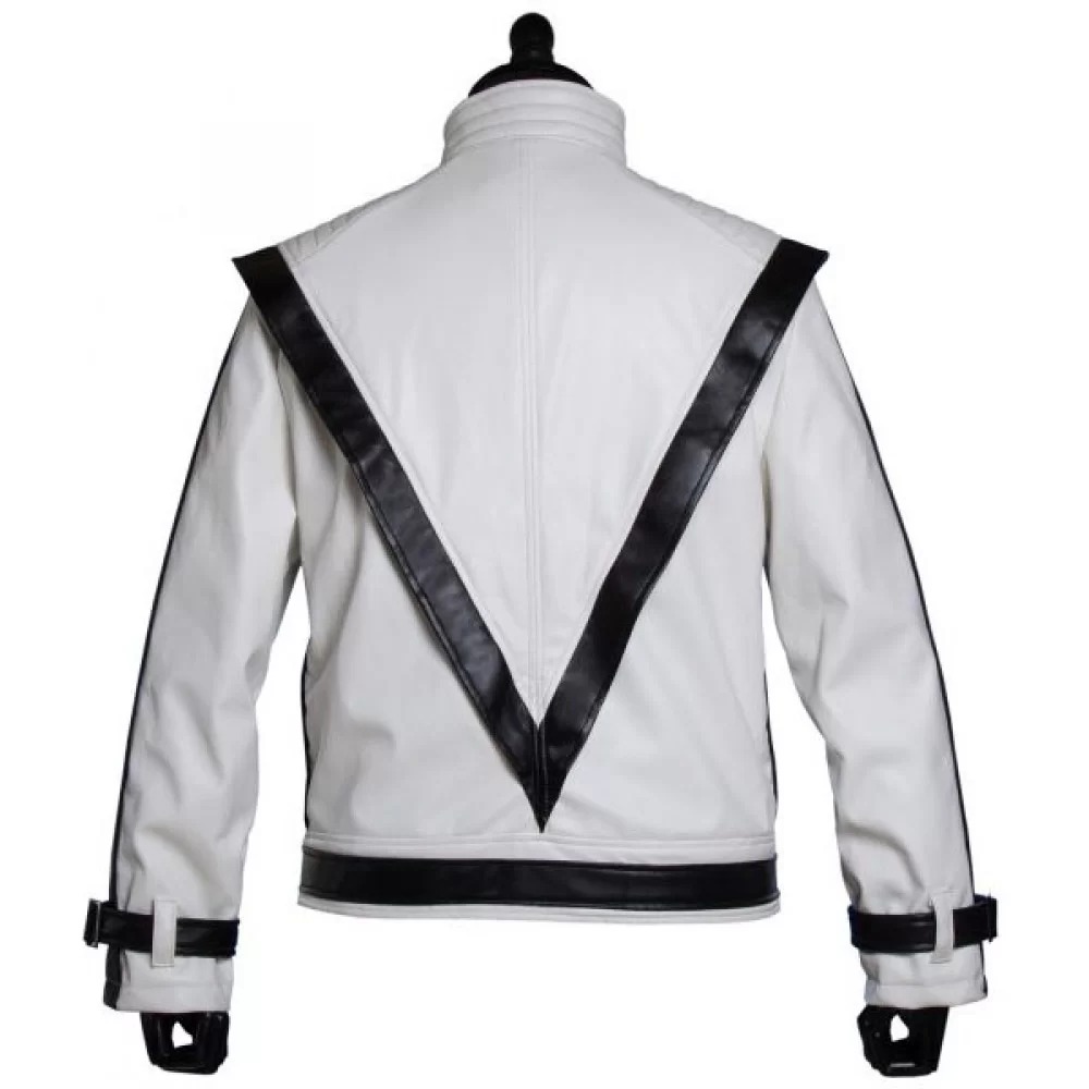 Michael Jackson White Thriller Leather Jackets