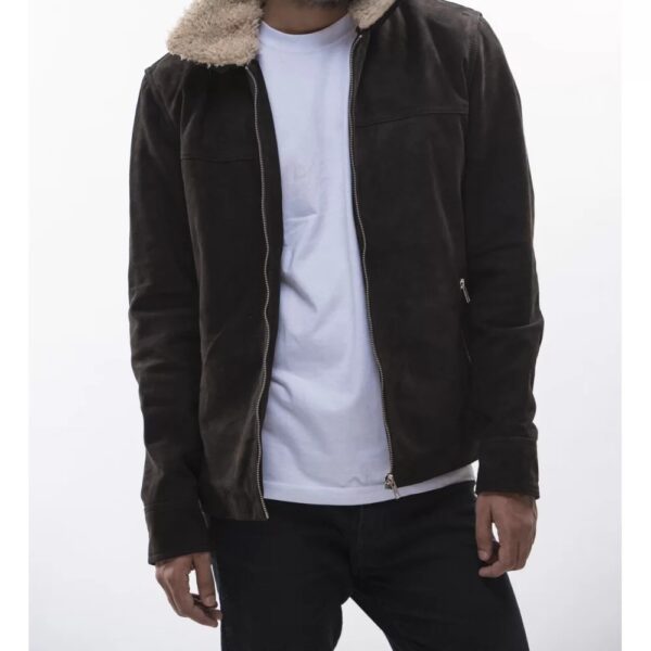 TWD Brown Suede Leather Jacket