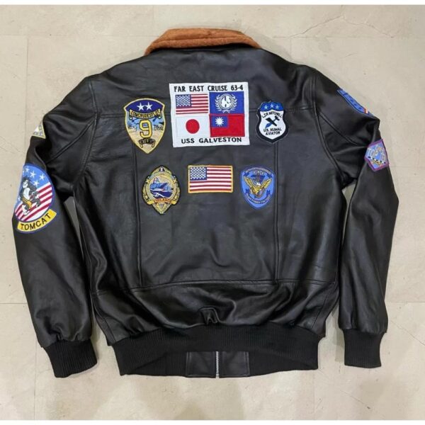 Tom Cruise Top Gun Maverick Flying Bomber Real Leather Jacket - Image 2