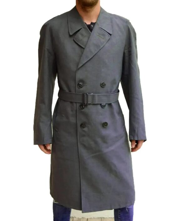 Mrs Harris Goes To Paris Lucas Bravo Grey Trench Coat