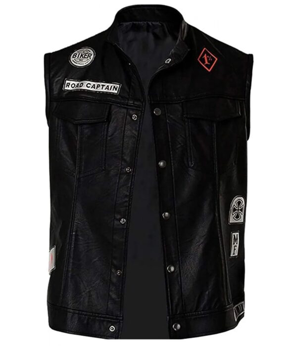 Deacon John Mongrel Farewell Biker Leather Vest