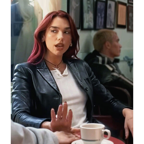 Dua Lipa Training Season Leather Blazer - Image 3
