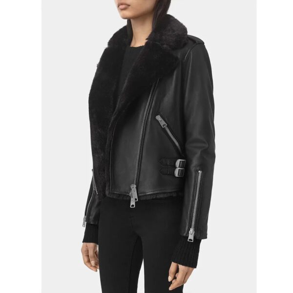 Four Weddings and a Funeral Nathalie Emmanuel Leather Jacket - Image 2