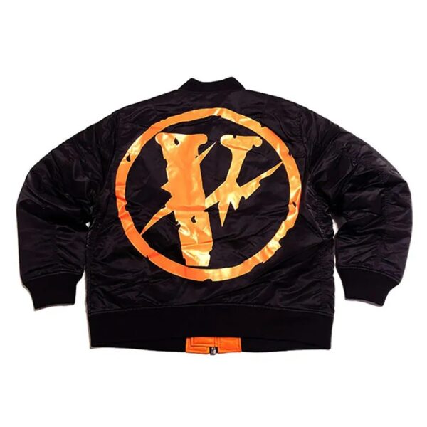 Vlone Friends Fragment Bomber Jacket - Image 2