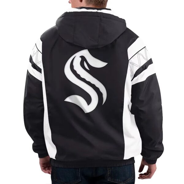 Seattle Kraken Half-Zip Hoodie Jacket - Image 2