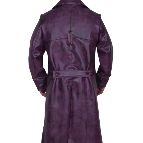 Injustice 2 Purple Leather Coat - Image 2