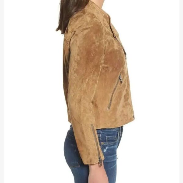 Linda Cardellini Suede Leather Jacket - Image 3