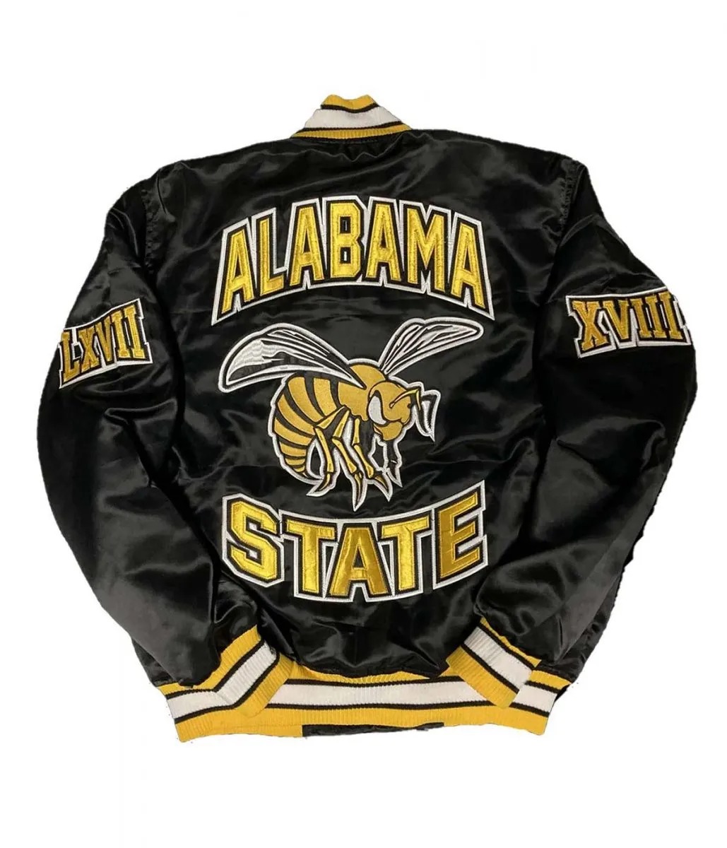 mens alabama state university black satin jacket scaled 1