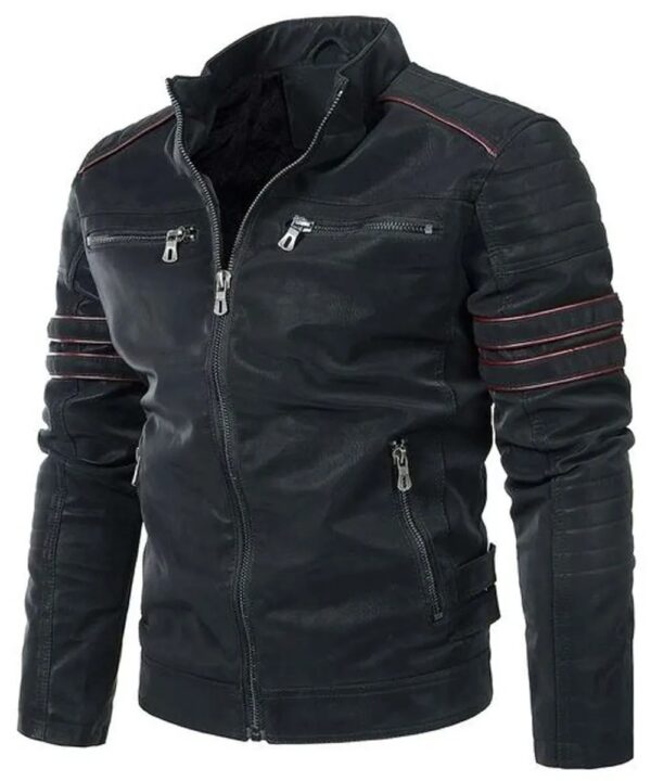 Men Pegasus Biker Leather Jacket