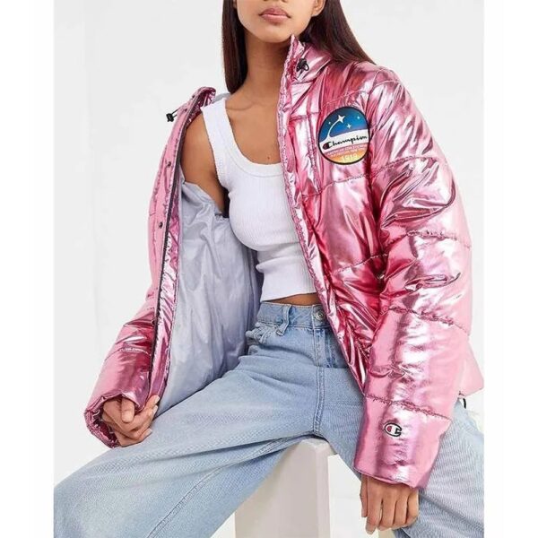 Metallic Champion Puffer Jacket - Image 4