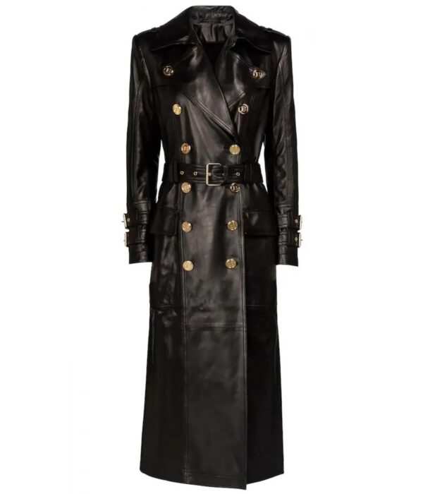Mary J Blige Power Book II Ghost Black Leather Coat