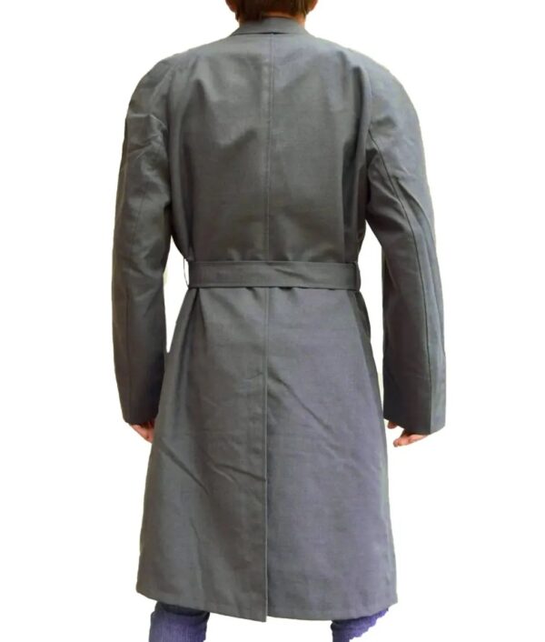 Mrs Harris Goes To Paris Lucas Bravo Grey Trench Coat - Image 2