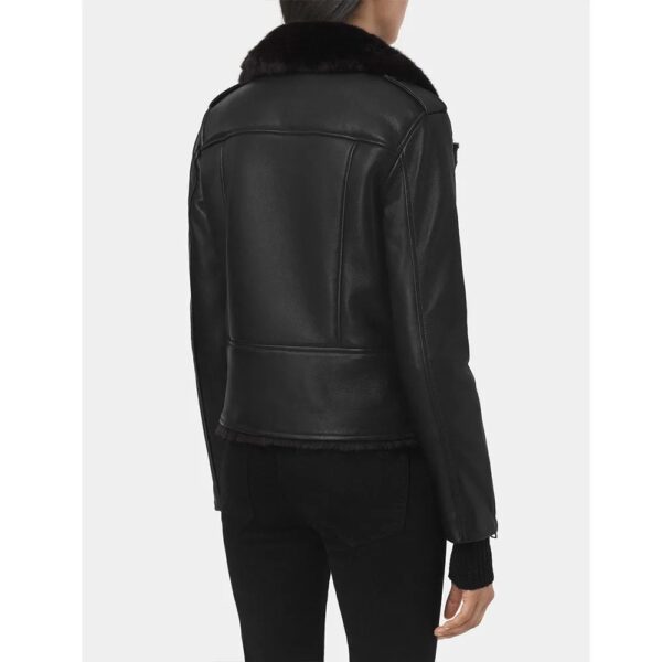 Four Weddings and a Funeral Nathalie Emmanuel Leather Jacket - Image 3