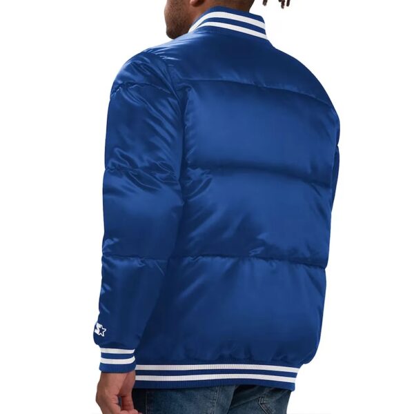 NY Mets Cooperstown Bronx Puffer Satin Jacket - Image 4
