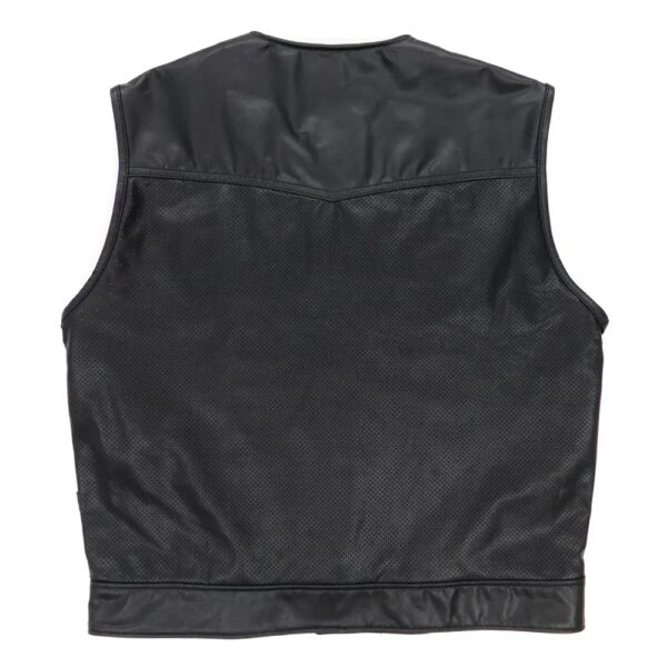 Perforated 415 Cowhide Leather Vest - Image 2