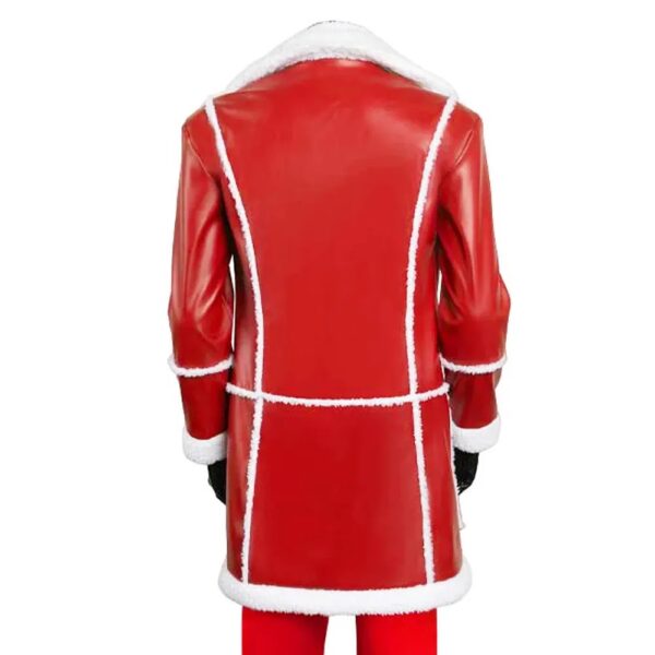 Santa Claus Red One Leather Coat - Image 2
