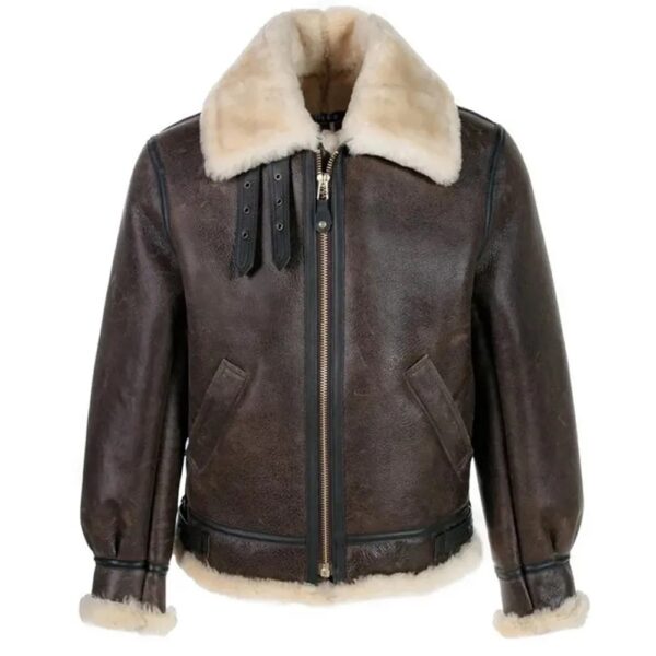 Leon Kennedy Resident Evil 4 Remake Shearling Jacket