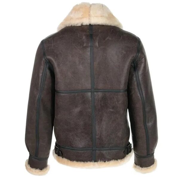 Leon Kennedy Resident Evil 4 Remake Shearling Jacket - Image 2