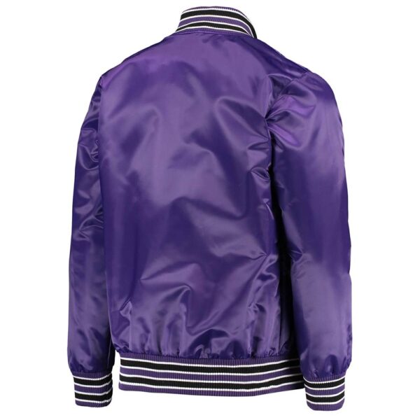 Sacramento Kings Diamond Classic Bomber Purple Jacket - Image 2