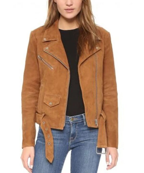 Michelle Morgan Suede Leather Jacket