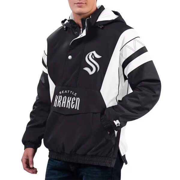 Seattle Kraken Half-Zip Hoodie Jacket