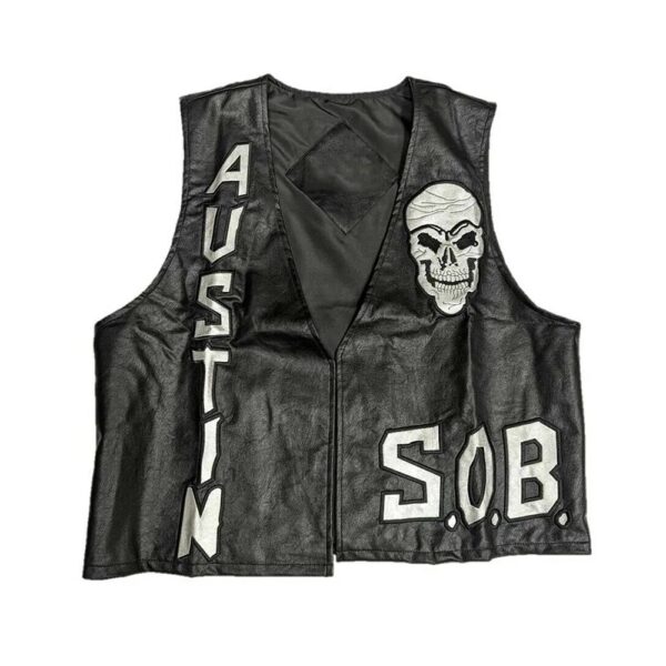 Steve Austin 3:16 SOB Leather Vest
