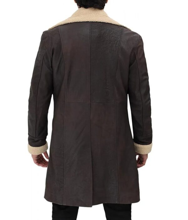 SuperFly Trevor Jackson Shearling Leather Coat - Image 2