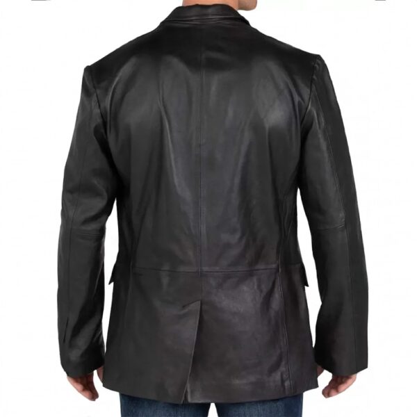 Daisy Jones & The Six Sam Claflin Leather Blazer - Image 2