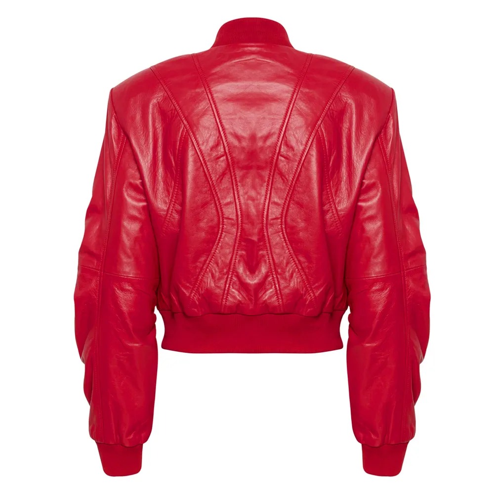 womens haute red dual zipper jacket