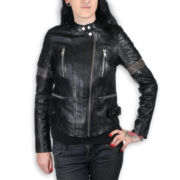 Women Megyn AC/DC Leather Jacket