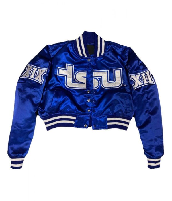 Women Tennessee State University Royal Bomber Jacket