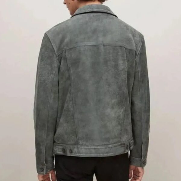 Zeeko Zaki Gray Suede Jacket - Image 3