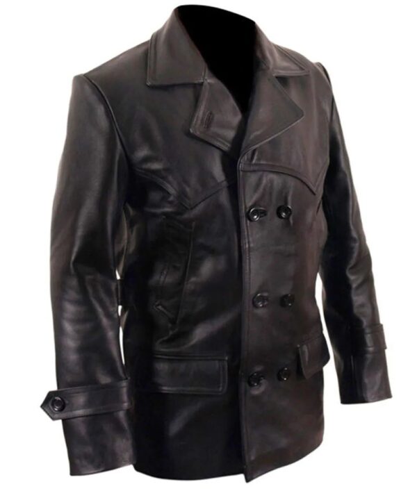 Christopher Eccleston Doctor Who Leather Peacoat - Image 2