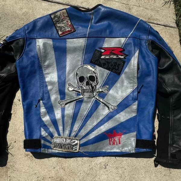 BMW Motorrad Vintage Racing Leather Jacket - Image 2