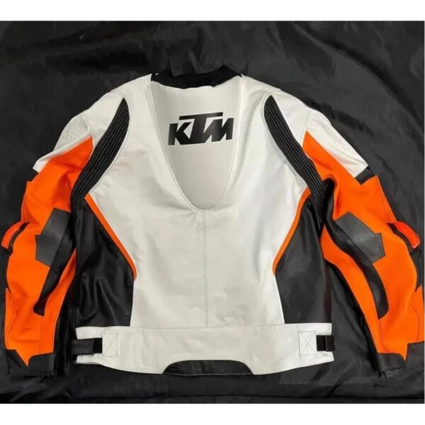 Handmade Custom KTM Racing Leather Jacket - Image 2