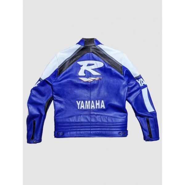 Handmade New Yamaha Racing Leather Motorcycle Jacket - Image 2