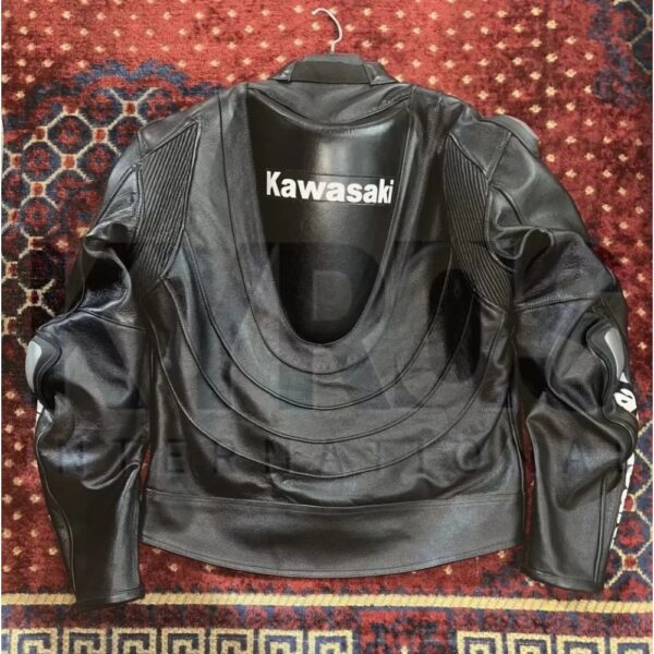 Kawasaki Ninja Black Motorbike Jacket - Image 2