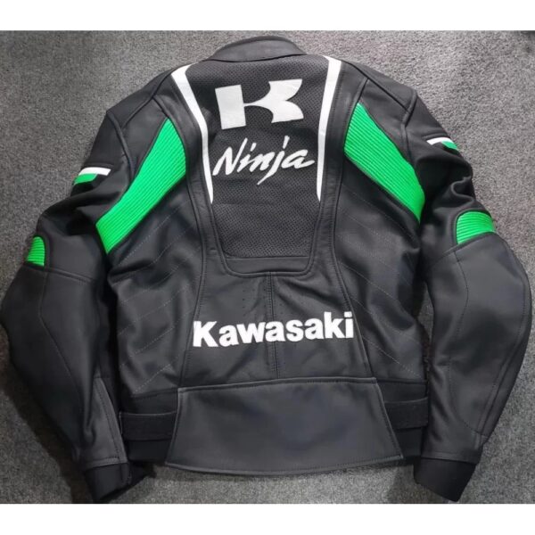 Kawasaki Ninja Racing Leather Jacket - Image 2