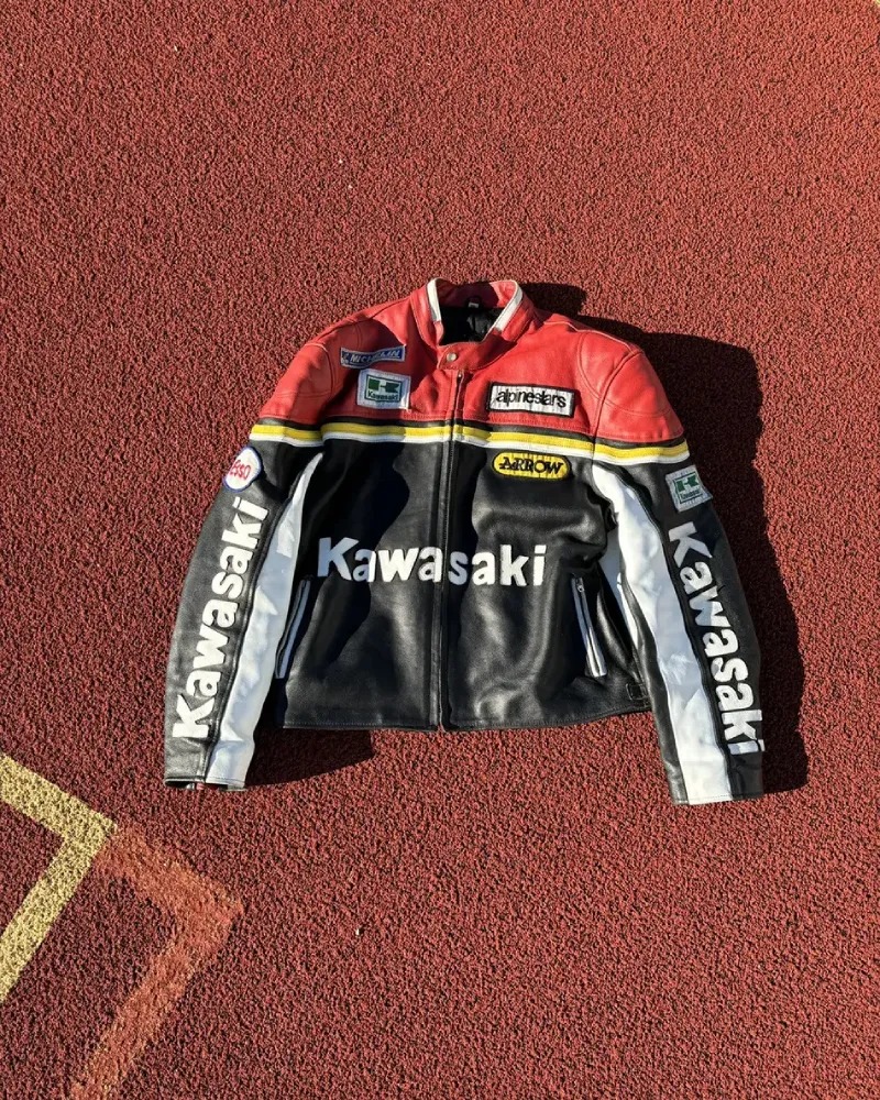 Kawasaki Vintage Racing Leather Jacket