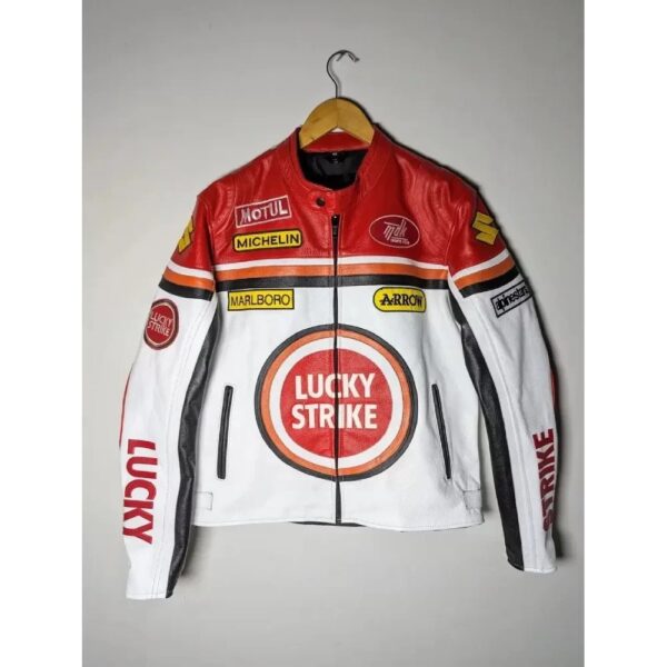 Lucky Strike Super Rare 90s Vintage Leather Jacket