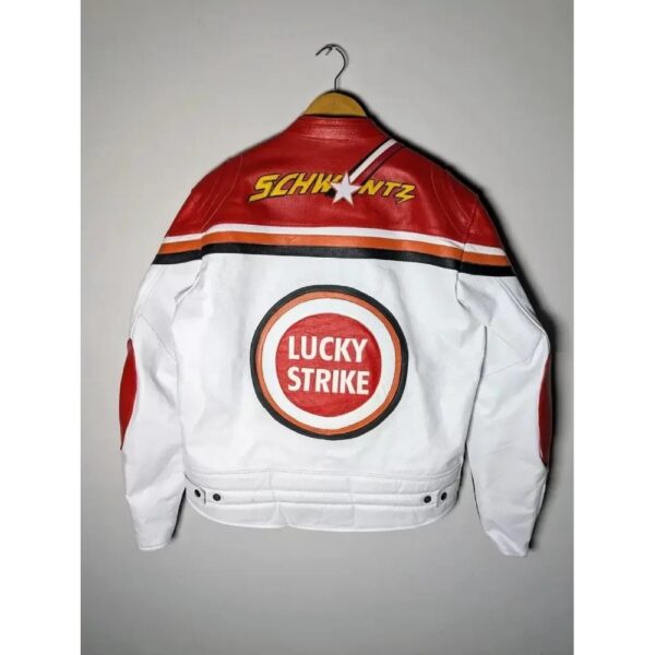 Lucky Strike Super Rare 90s Vintage Leather Jacket - Image 2